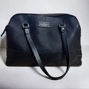 Kate Spade Black Pebbled Leather Satchel Shoulder Bag – EUC